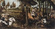 WERTINGER, Hans Boar Hunt oil